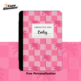 Pink Checkerboard Composition Book Kindle Case, Kobo, Free Personalization